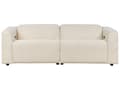 Miniatyrbillede 7 af 11: Sofa Beige Fløjl 2 Personers Elektrisk Biografsofa Recliner Designsofa med Justerbart Ryglæn og Fodskammel Filmsofa