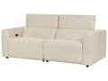 Miniatyrbillede 9 af 11: Sofa Beige Fløjl 2 Personers Elektrisk Biografsofa Recliner Designsofa med Justerbart Ryglæn og Fodskammel Filmsofa