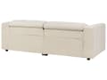 Miniatyrbillede 11 af 11: Sofa Beige Fløjl 2 Personers Elektrisk Biografsofa Recliner Designsofa med Justerbart Ryglæn og Fodskammel Filmsofa