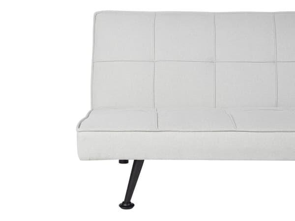 Sovesofa Lysegrå Polyester 3 Personers Moderne Blød Sofa Sofaseng Tre Personers Designsofa til Værelse Stofsofa