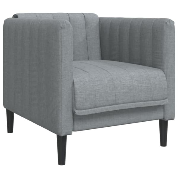 vidaXL sofasæt 3 dele stof lysegrå