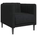 Miniatyrbillede 3 af 11: vidaXL sofasæt 3 dele stof sort