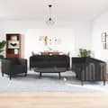 Miniatyrbillede 2 af 11: vidaXL sofasæt 3 dele stof sort
