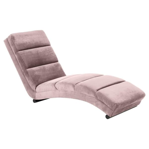 Slinky chaiselong velour rosa.