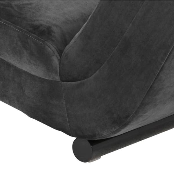 Slinky sjeselong velour grå.
