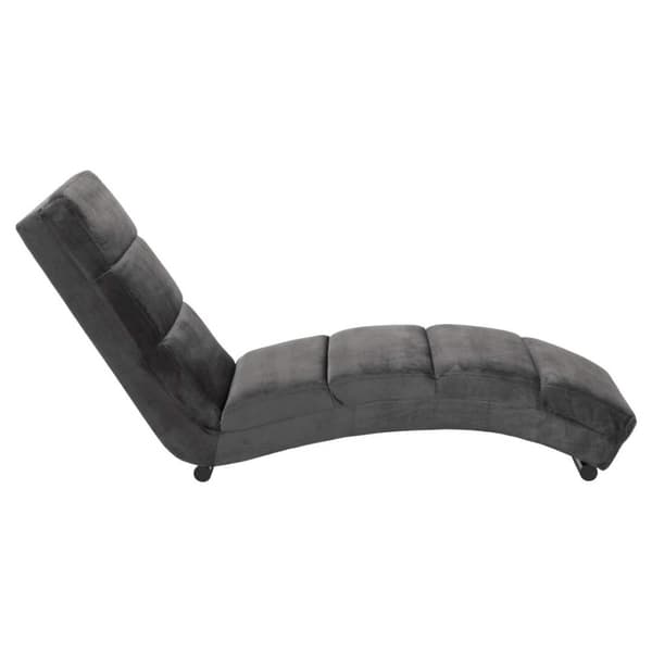 Slinky sjeselong velour grå.