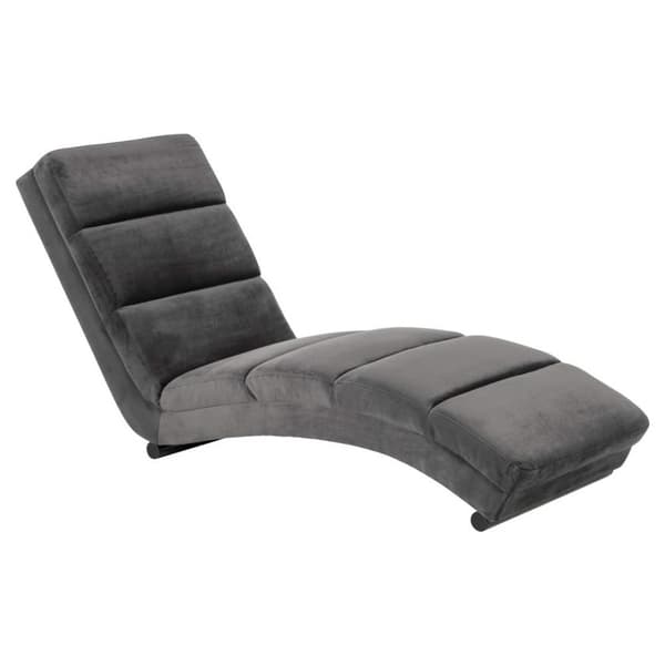 Slinky sjeselong velour grå.