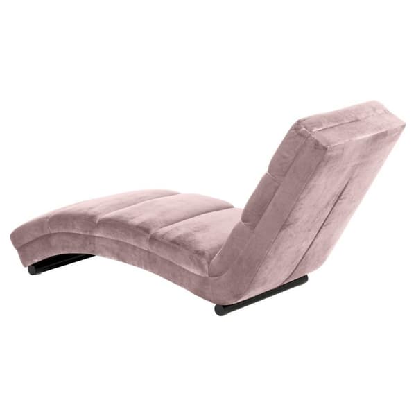 Slinky sjeselong velour rosa.