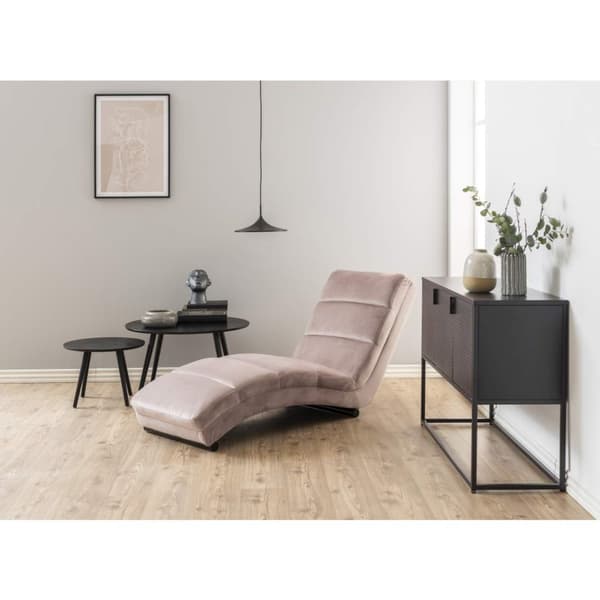 Slinky sjeselong velour rosa.