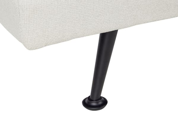 Vuodesohva vaalea beige polyesteri kangas verhoilu 145 x 68 x 75 cm 3 hengelle käsinojaton moderni tyyli