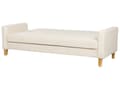 Miniatyrbilde 6 av 11: Sovesofa Off-white Stoff 3-seter Chenille-tekstur Klikk-klakk-mekanisme Oppbevaringsrom Moderne design Sofa Stue