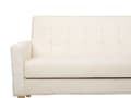 Miniatyrbilde 9 av 11: Sovesofa Off-white Stoff 3-seter Chenille-tekstur Klikk-klakk-mekanisme Oppbevaringsrom Moderne design Sofa Stue