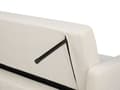 Miniatyrbilde 11 av 11: Sovesofa Off-white Stoff 3-seter Chenille-tekstur Klikk-klakk-mekanisme Oppbevaringsrom Moderne design Sofa Stue