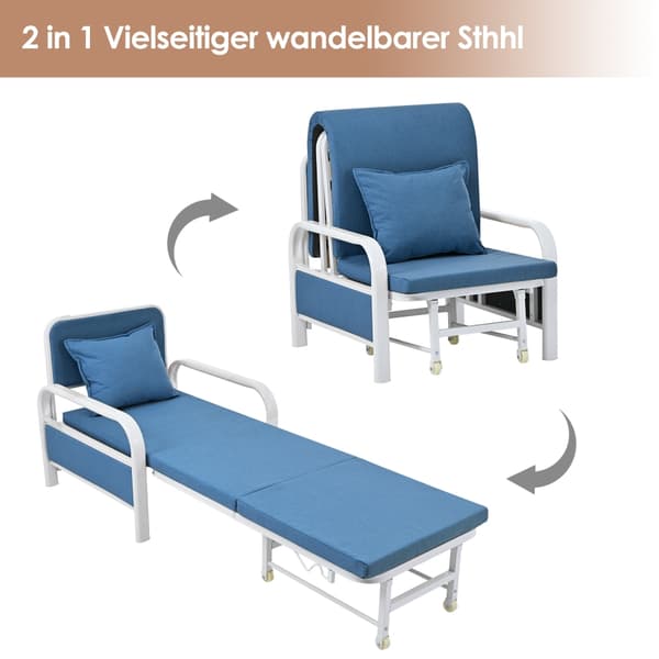 Sovesofa, lænestol, indendørs hvilestol, konvertibel og foldbart design.