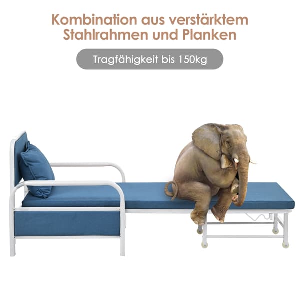 Sovesofa, lænestol, indendørs hvilestol, konvertibel og foldbart design.