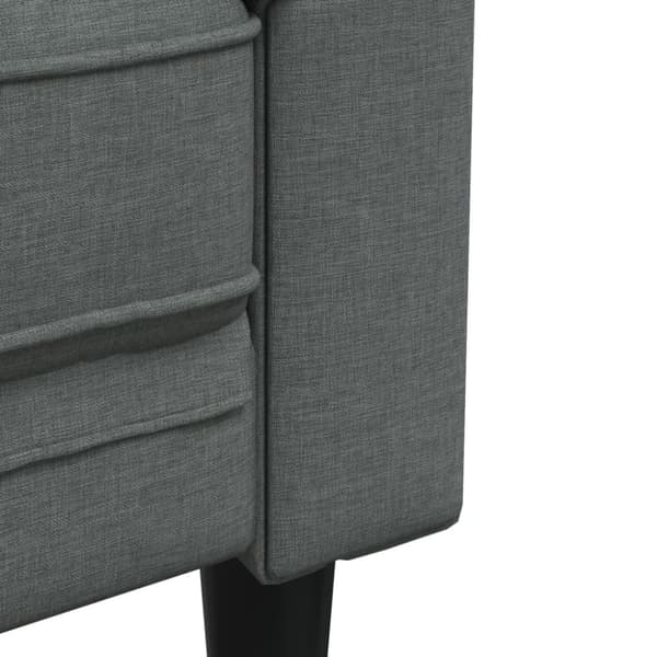 vidaXL sofasæt 3 dele stof mørkegrå