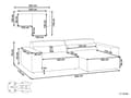 Miniatyrbillede 3 af 11: Hjørnesofa med Chaiselong Grå Polyester 2 Personers Sofa L Formet Dyb Sofahjørne Siddemøbel Blød Stofsofa Venstrevendt Modulsofa