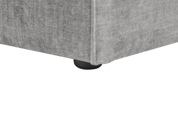 Hjørnestol Grå Polyester Hjørnemodul uden Armlæn Moderne Stue Indretning Høj Kvalitet