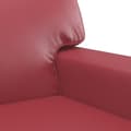 Miniatyrbillede 5 af 8: vidaXL 2-personers sofa 120 cm kunstlæder vinrød