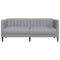 Miniatyrbillede 3 af 9: vidaXL 2-personers sofa stof lysegrå