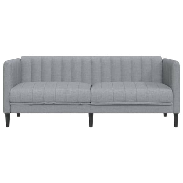 vidaXL 2-personers sofa stof lysegrå