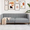 Miniatyrbillede 9 af 9: vidaXL 2-personers sofa stof lysegrå