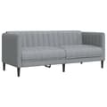Miniatyrbillede 1 af 9: vidaXL 2-personers sofa stof lysegrå