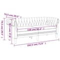 Miniatyrbillede 9 af 11: vidaXL sofasæt 3 dele stof sort