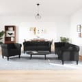 Miniatyrbillede 2 af 11: vidaXL sofasæt 3 dele stof sort