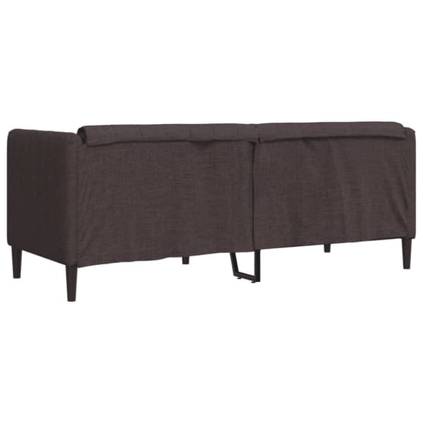 vidaXL 2-personers sofa stof mørkebrun