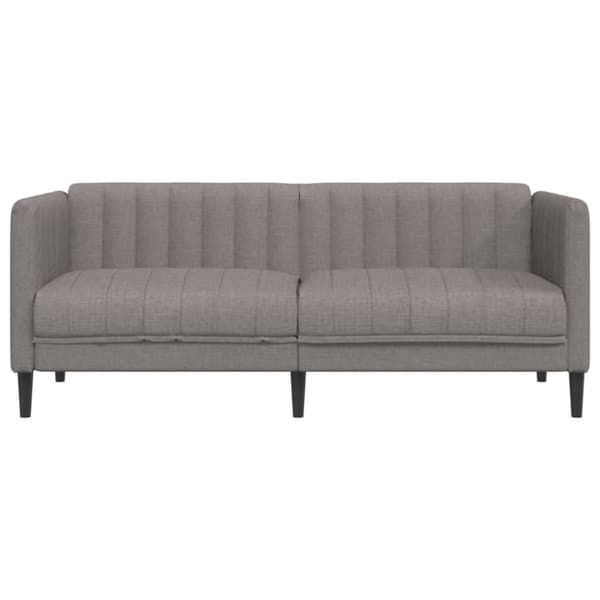 vidaXL 2-personers sofa stof gråbrun