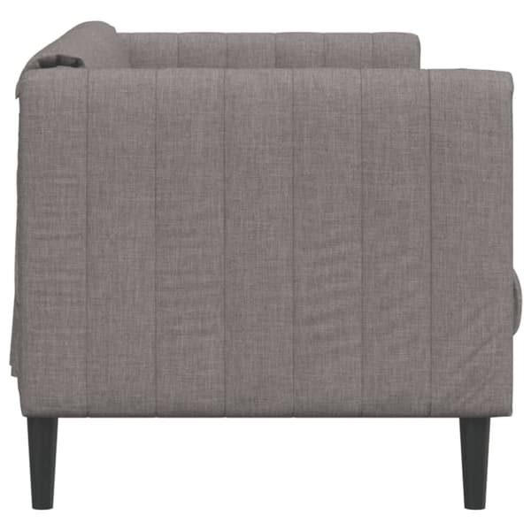 vidaXL 2-personers sofa stof gråbrun