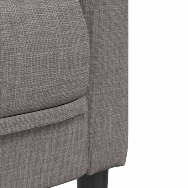 vidaXL 2-personers sofa stof gråbrun