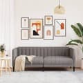 Miniatyrbillede 2 af 9: vidaXL 2-personers sofa stof gråbrun