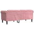 Miniatyrbillede 7 af 10: vidaXL 2-personers sofa velour lyserød