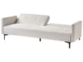 Miniatyrbillede 6 af 11: Sovesofa Beige Polyester 3 Personers Moderne Blød Sofa Sofaseng To Mands Designsofa til Værelse Stofsofa Konvertibel Klik Klak