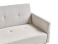 Miniatyrbillede 11 af 11: Sovesofa Beige Polyester 3 Personers Moderne Blød Sofa Sofaseng To Mands Designsofa til Værelse Stofsofa Konvertibel Klik Klak