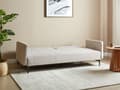 Miniatyrbillede 2 af 11: Sovesofa Beige Polyester 3 Personers Moderne Blød Sofa Sofaseng To Mands Designsofa til Værelse Stofsofa Konvertibel Klik Klak