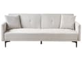 Miniatyrbillede 1 af 11: Sovesofa Beige Polyester 3 Personers Moderne Blød Sofa Sofaseng To Mands Designsofa til Værelse Stofsofa Konvertibel Klik Klak