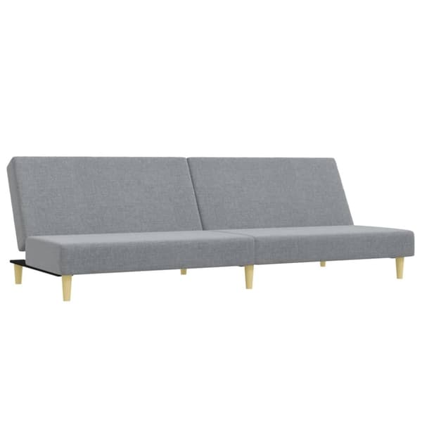 vidaXL sofasæt 2 dele stof lysegrå