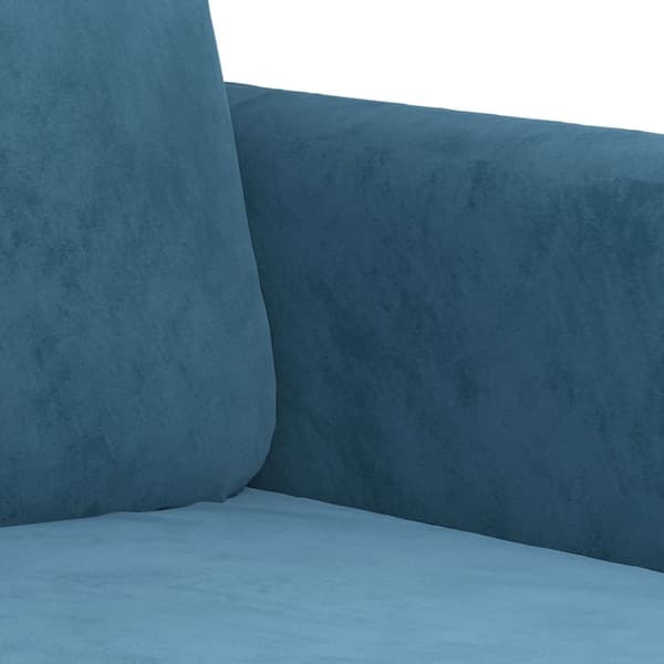 vidaXL sofasæt 3 dele velour blå
