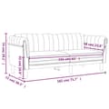 Miniatyrbillede 10 af 11: vidaXL 2-personers sofa velour gul