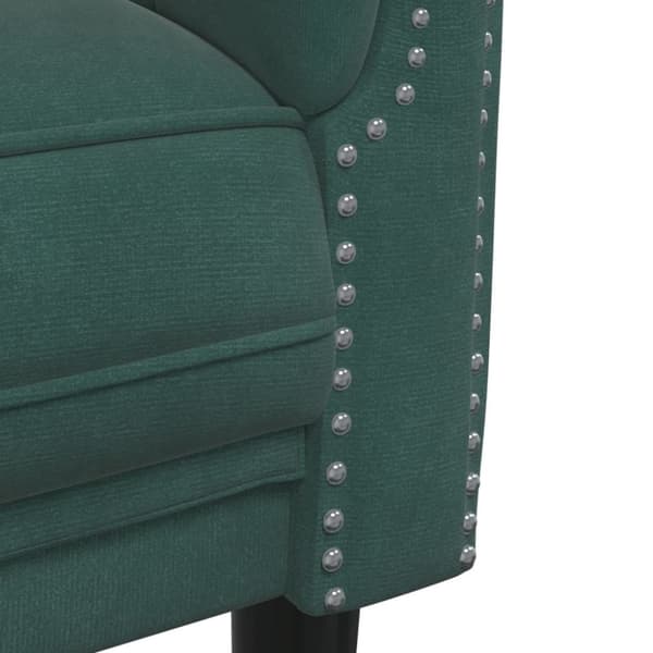 vidaXL sofasæt 3 dele velour mørkegrøn