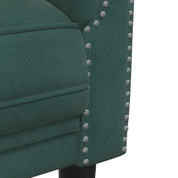 vidaXL 2-personers sofa velour mørkegrøn