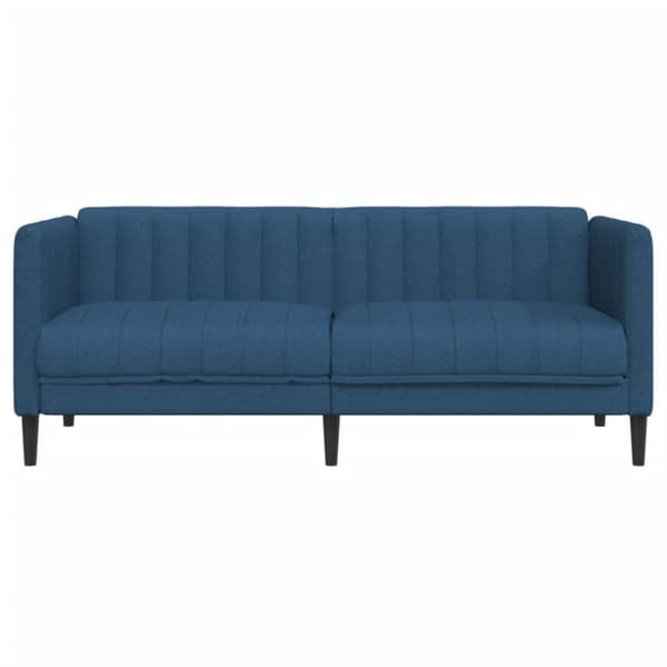 vidaXL Soffa 2-sits blå tyg