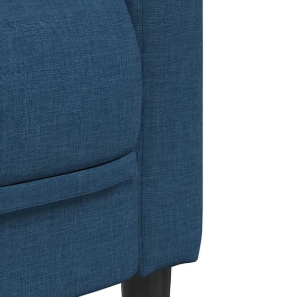 vidaXL Soffa 2-sits blå tyg