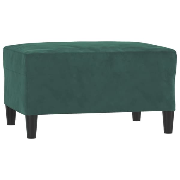 vidaXL sofasæt 4 dele velour mørkegrøn