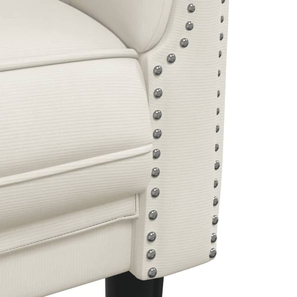 vidaXL sofasæt 3 dele velour cremefarvet