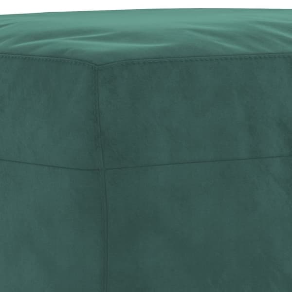 vidaXL sofasæt 4 dele med hynder velour mørkegrøn
