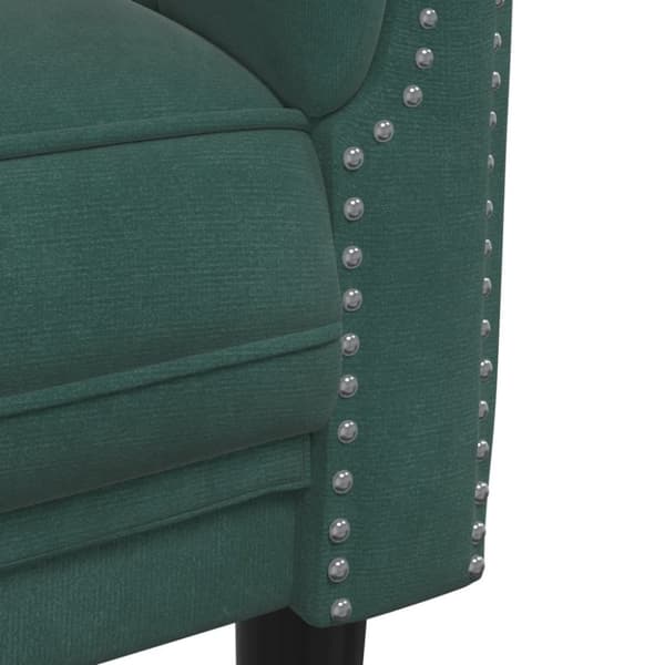 vidaXL sofasæt 2 dele velour mørkegrøn